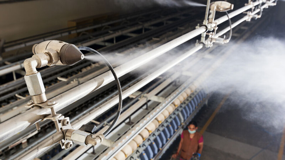 VMT Spinning improves productivity with humidity control VMT Spinning improves productivity with humidity control
